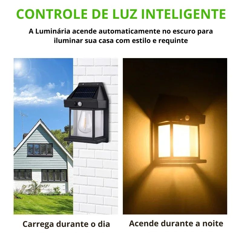 LUMINÁRIA SOLAR DE PAREDE - SMART WALL LED